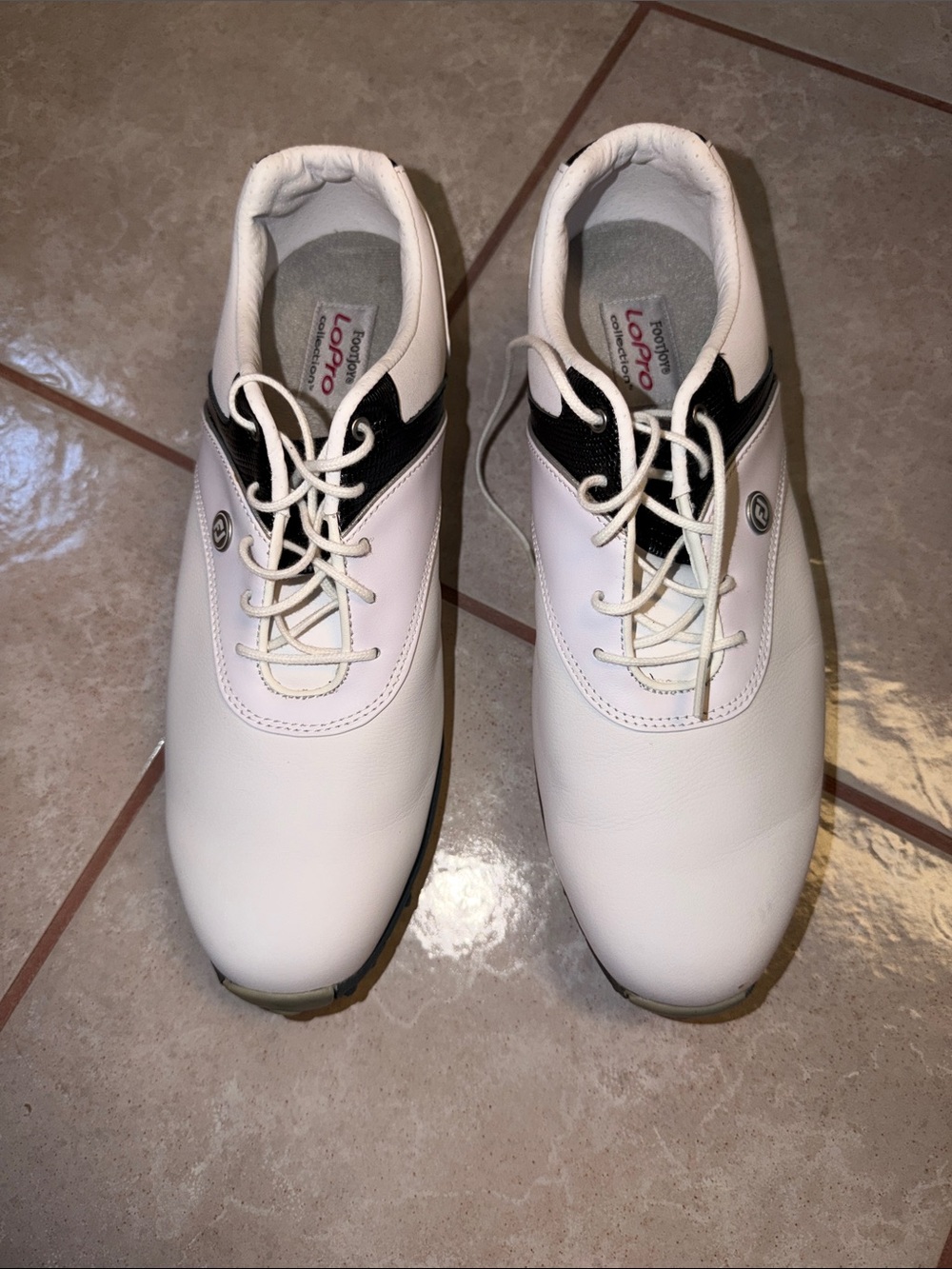 FootJoy White and Black Women's Athletic Golf Shoes